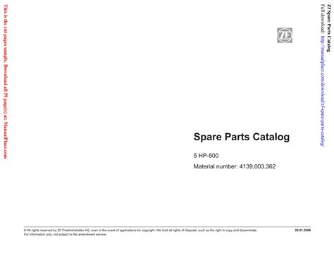 Zf Spare Parts Catalog by DarrenIvyN - Issuu