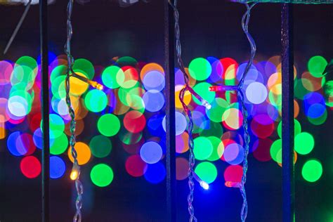 Close-Up Photo Of Christmas Lights · Free Stock Photo