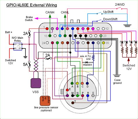 2012 4l60e Transmission Wiring Harness Connector Pinout Diag