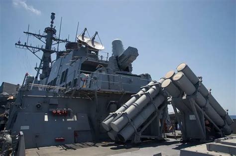 U.S. Navy conducts first live fire test with SeaRAM recently installed on USS Carney