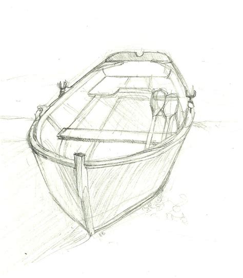 Row Boat Sketch at PaintingValley.com | Explore collection of Row Boat Sketch