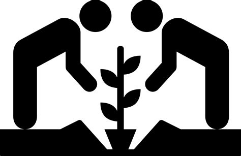 Clipart - Community garden icon