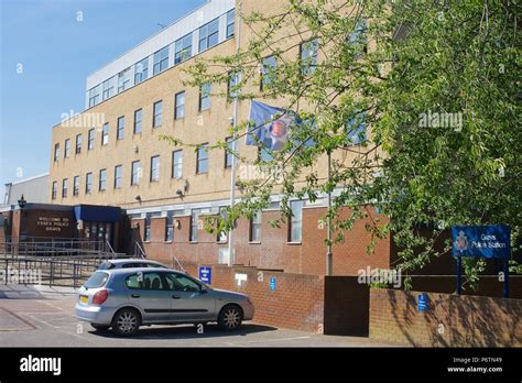 An exterior view of Grays Police Station in Essex, UK Credit: Ben Rector/Alamy Stock Photo Stock ...