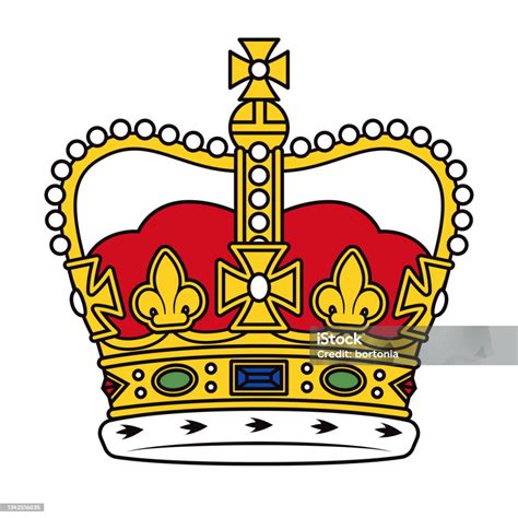 St Edwards Crown Crown Icon Stock Illustration - Download Image Now - Crown - Headwear, King ...