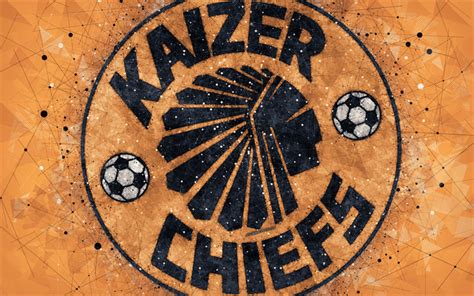 Download wallpapers Kaizer Chiefs FC, 4k, logo, geometric art, South African football club ...