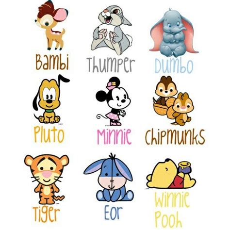 Cute Disney Characters | Baby disney characters, Disney cartoons, Cute ...