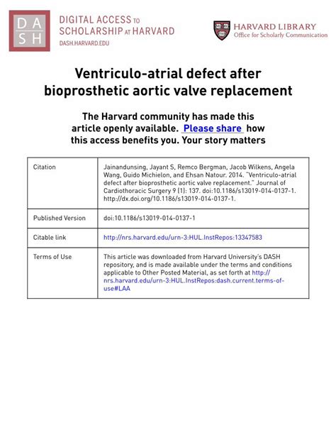 (PDF) Ventriculo-atrial defect after bioprosthetic aortic valve ...