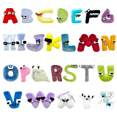 26 Letter Alphabet Lore Plush Toy, 7.5 inch Alphabet Lore Plushies Stuffed Peluches Doll Toy ...