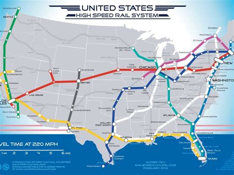 Map Of American High Speed Rail Network - Business Insider