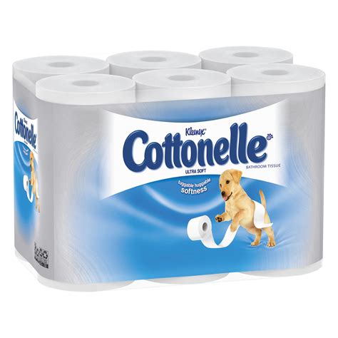 Cottonelle Ultra Soft Toilet Paper, 1-Ply, 165 Sheets/Roll, 48/Carton ...