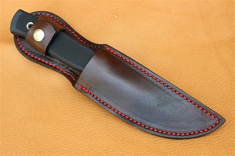 Leather Knife Sheath 8″ Overall 5″ Fixed Blades – Belt Clip (SHEATH22 ...