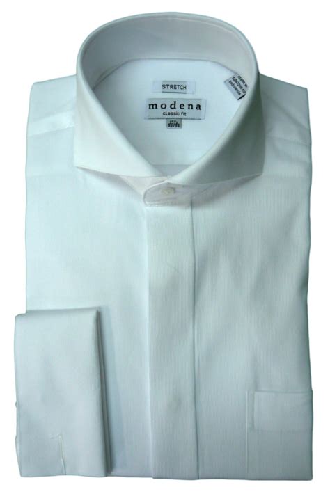 Modena - Light Grey Pincord Cutaway Collar Dress Shirt – CutawayCollars.com