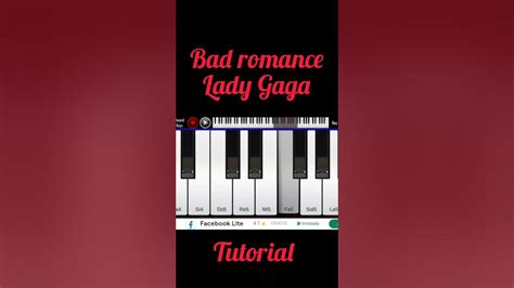 Bad romance Lady gaga/ piano tutorial - YouTube