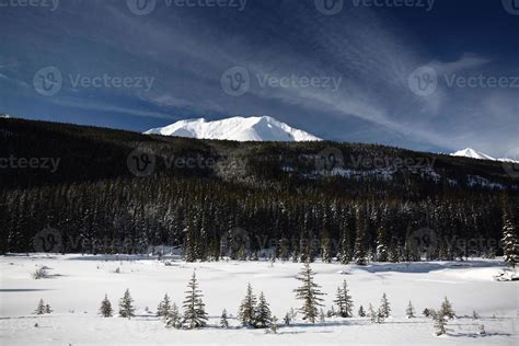 Rocky Mountains in winter 6225618 Stock Photo at Vecteezy