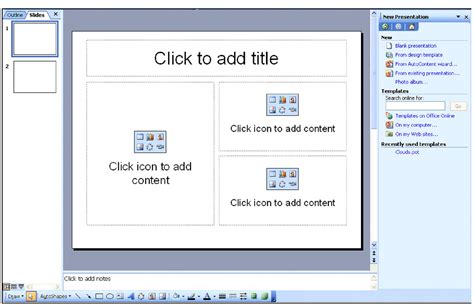 PowerPoint 2003: Basic Navigation and Terminology