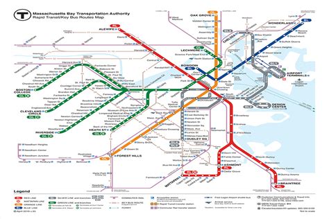 Boston Subway Map 2023