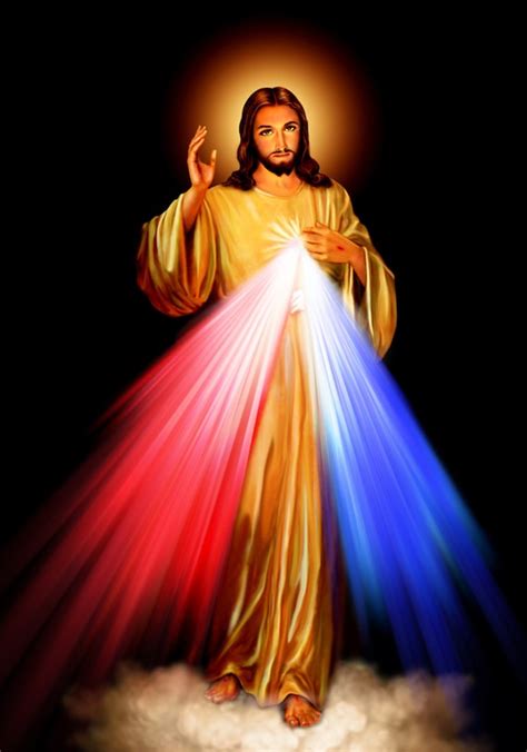 Divine Mercy Poster Image Of Jesus Christ, Divina Misericordia TWO ...