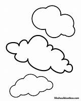 Cloud Coloring Pages Free PDF Prints  Life Should Cost Less sketch template
