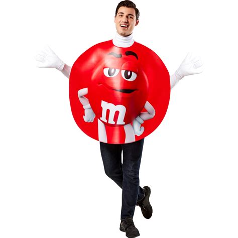 Red "M&M" Candy Adult Unisex Halloween Costume - Walmart.com