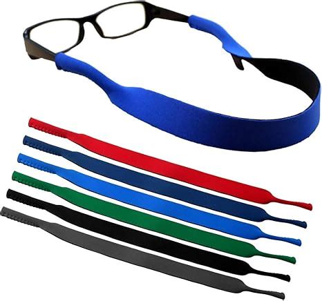 kuou 6 Pieces Sports Sunglasses Strap, Stretchy Floating Glasses Strap ...