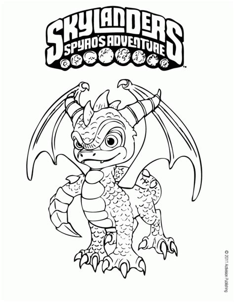 Skylanders SPYRO 39 S ADVENTURE Coloring Pages SPYRO 158191 Spyro ...