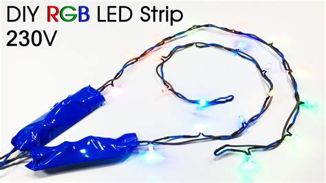 How to Make a 230v RGB LED Strip (step by step) DIY LED strip - YouTube