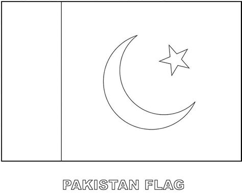 Pakistan Flag coloring page - Download, Print or Color Online for Free