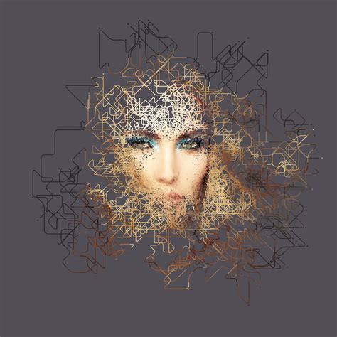 Geometric Threads - Portraits on Behance | Generative art, Generative, Graphic design ...