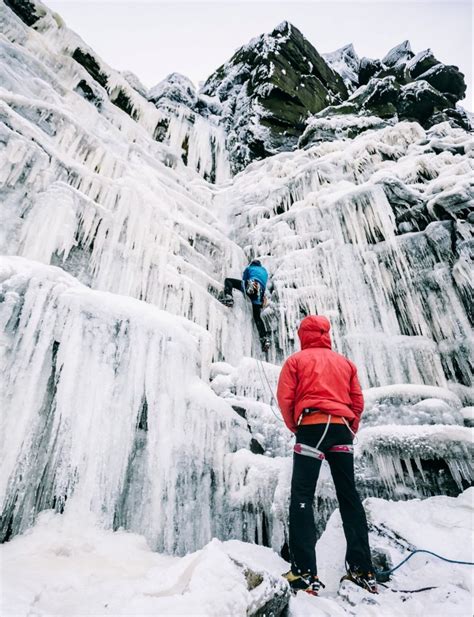 Daredevils brave the cold as they climb frozen waterfall | Metro News