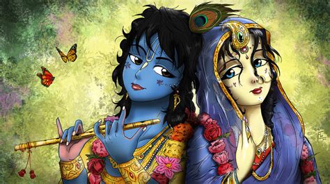 Radha Krishna colored by flow692 on @DeviantArt | Krishna art, Radha krishna images, Krishna ...