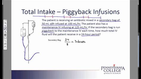 Total Intake #2 - Piggyback Infusion Problem 1 - YouTube