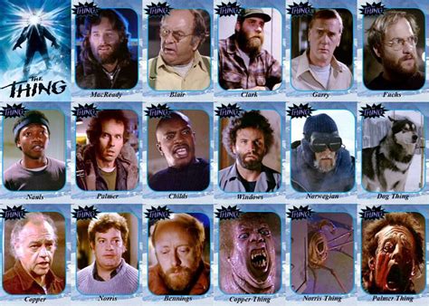 The Thing 1982 movie trading cards. Kurt Russell Keith David Alien | eBay