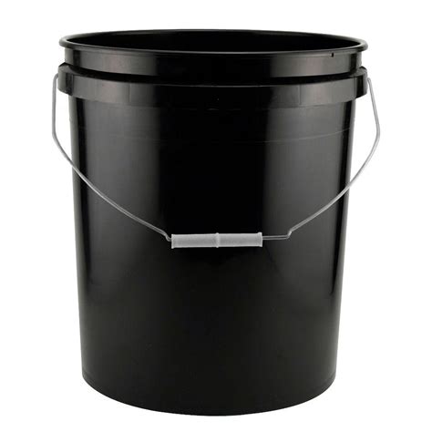 Leaktite 5-Gal. Black Bucket (120-Pack)-210664 - The Home Depot