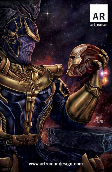 Thanos vs Iron Man 11x17 | Etsy