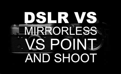 DSLR vs Mirrorless vs Point and Shoot — Beach Camera