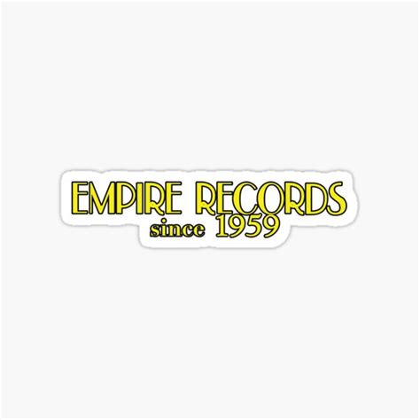 "empire records" Sticker for Sale by ffuuzz | Redbubble