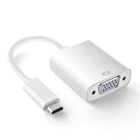 USB 3.1 Type C Reversible Connector to VGA Adapter for Apple New MacBook 12"