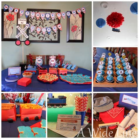 A Wide Line: DIY train-themed birthday party