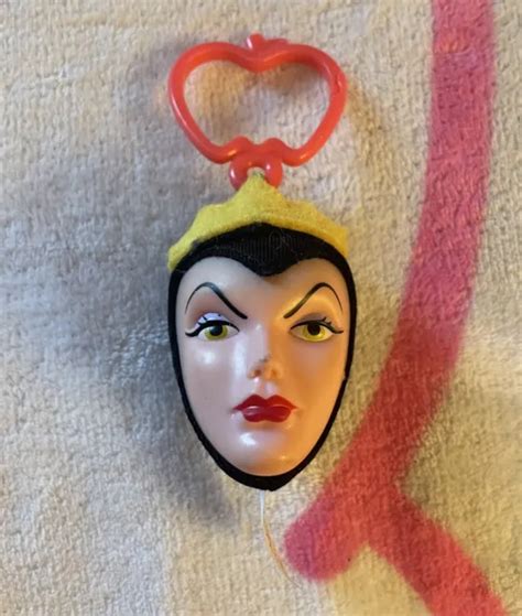 SNOW WHITE AND The Seven Dwarfs Collectible Keychain Plush Head - Evil Queen $6.00 - PicClick