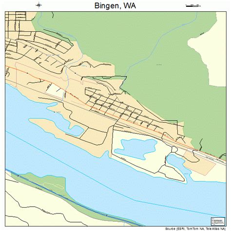 Bingen Washington Street Map 5306085