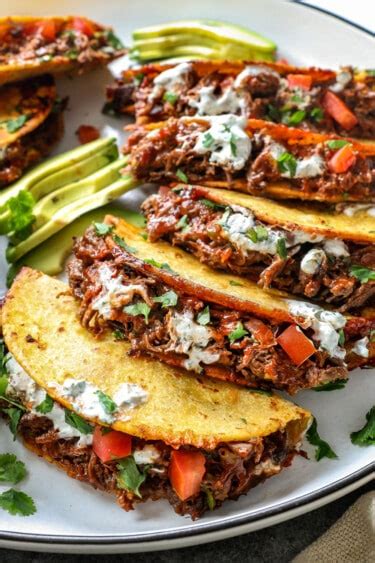 Crispy Shredded Beef Tacos Recipe - Carlsbad Cravings