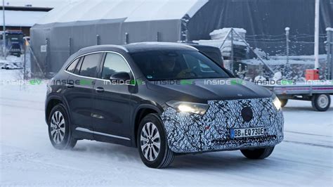 Spies Spot 2023 Mercedes EQA Facelift Cold-Weather Testing