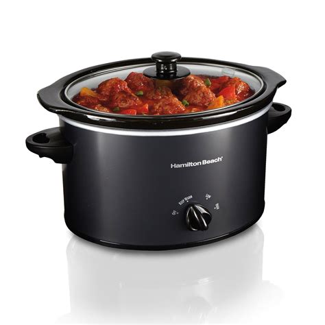 Hamilton Beach 3 Quart Slow Cooker, Matte Black - 33231 | HamiltonBeach.com