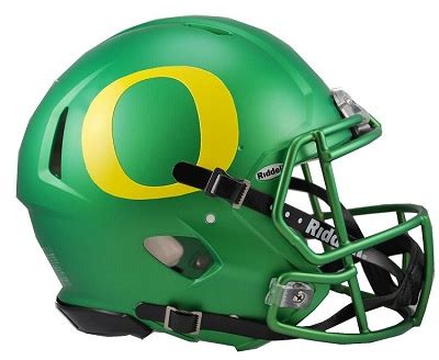 University of Oregon Ducks Football Helmets