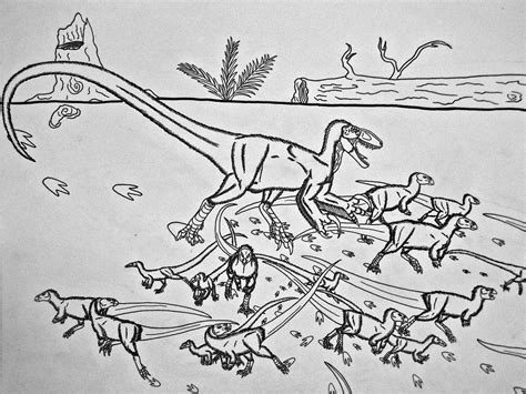 Dinosaur Stampede- The Lark Quarry Trackway by Saberrex on DeviantArt