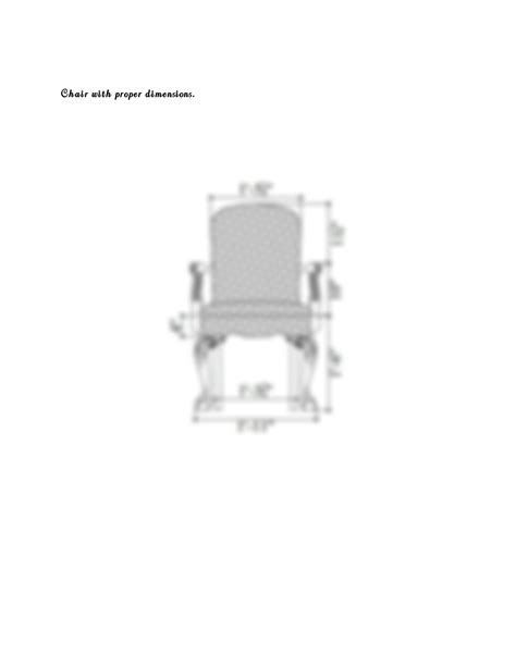 SOLUTION: 2d chair drawing with dimensions - Studypool