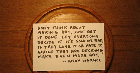 The Unforced Life: Andy Warhol Quote