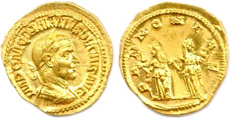 NumisBids: Jean Vinchon Numismatique November 2023 Auction, Lot 204 : TRAJAN DÈCE Automne 249 ...