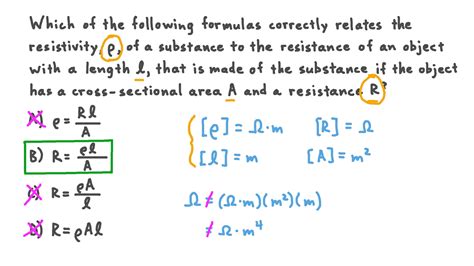 Resistance Formula