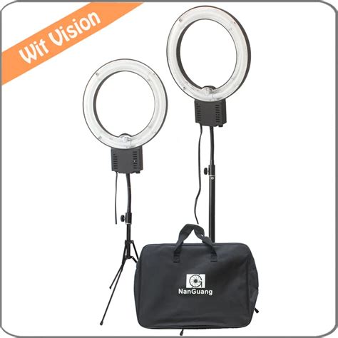 2pcs 5400K 28W Fluorescent Ring Lamp Light with Carrying Bag and Lighting Stand-in Photographic ...